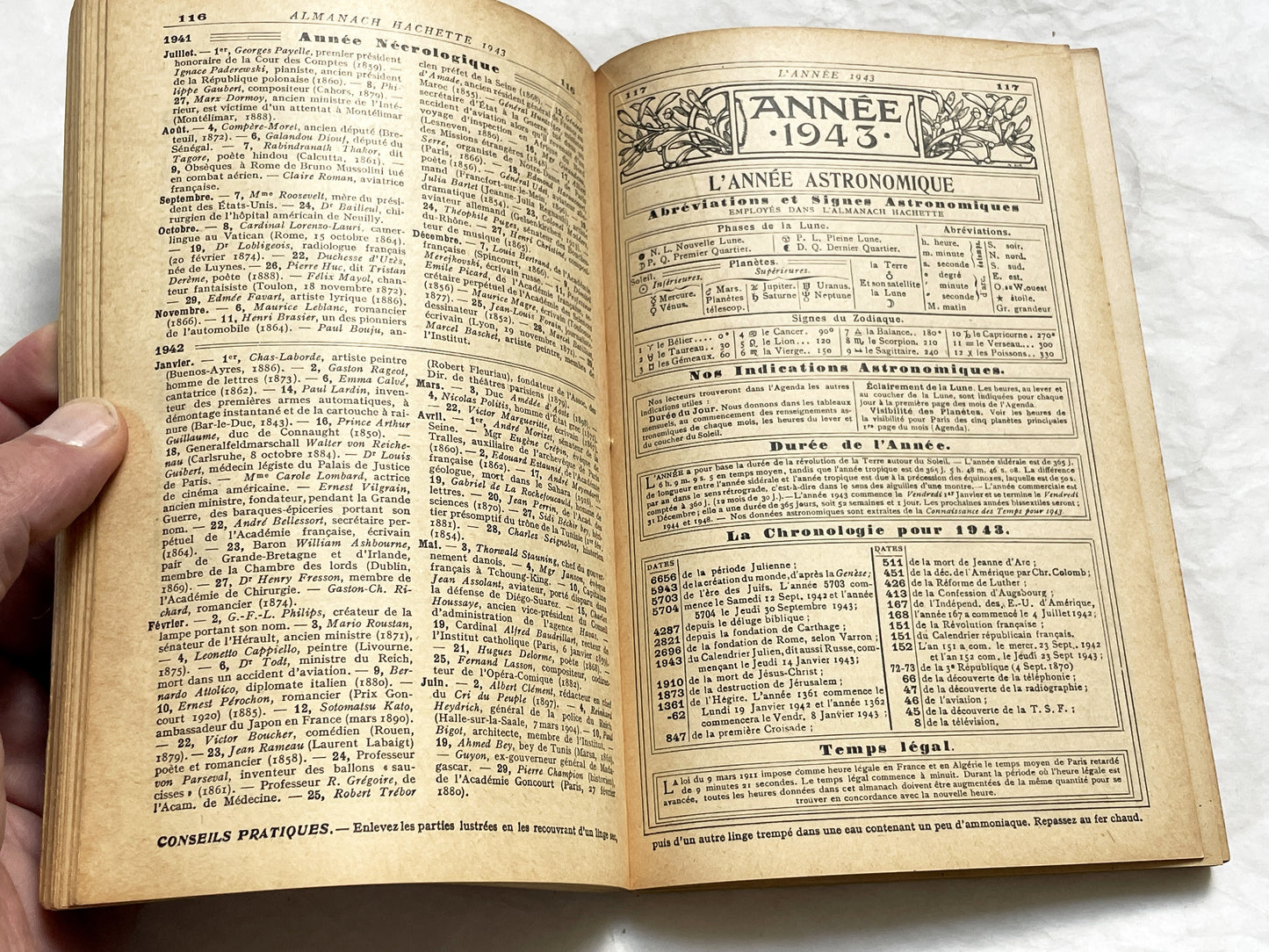 1940s – 300 Pages Almanach Hachette – Vintage French almanac – Wartime edition of the “Practical Life Encyclopedia”