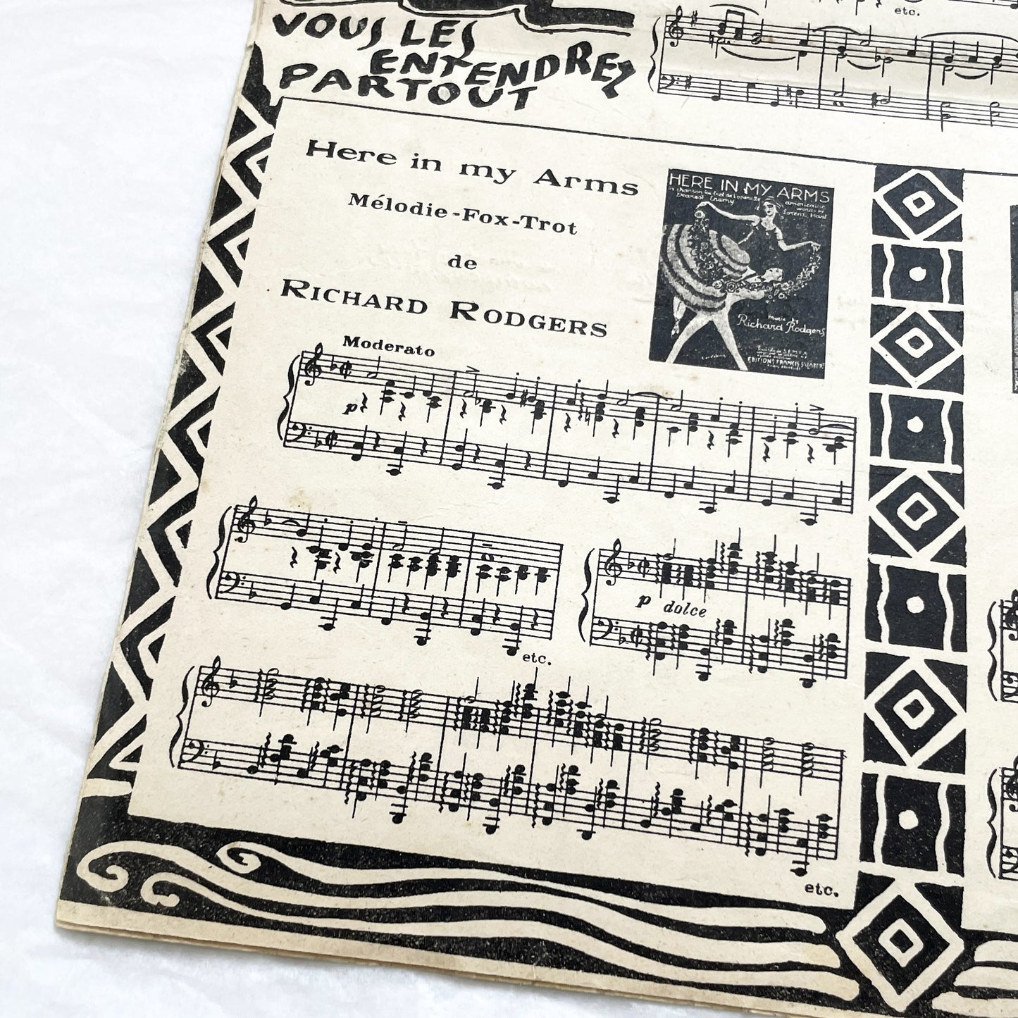 1920s - Vintage French Sheet Music 'Mon Paris' - Lucien Boyer & Vincent Scotto - Paris-Voyeur Revue - Gershwin Fox-Trot Adverts