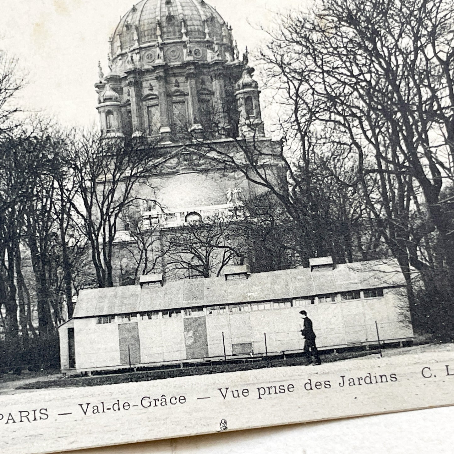 1910s - Historic Paris Val-de-Grâce Postcard - Architectural Landmark - French Vintage Paper Ephemera - Collectible Art Print