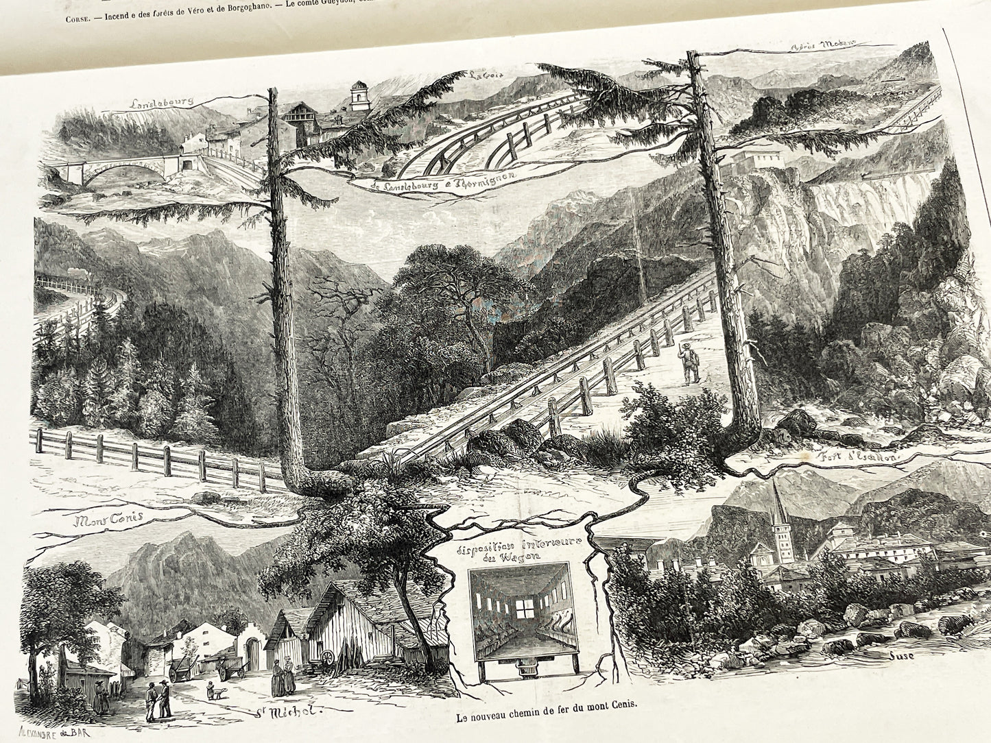 1860s - Stunning newspaper "Le monde illustré" with beautiful engravings - French newspaper from 1867 - 16 pages