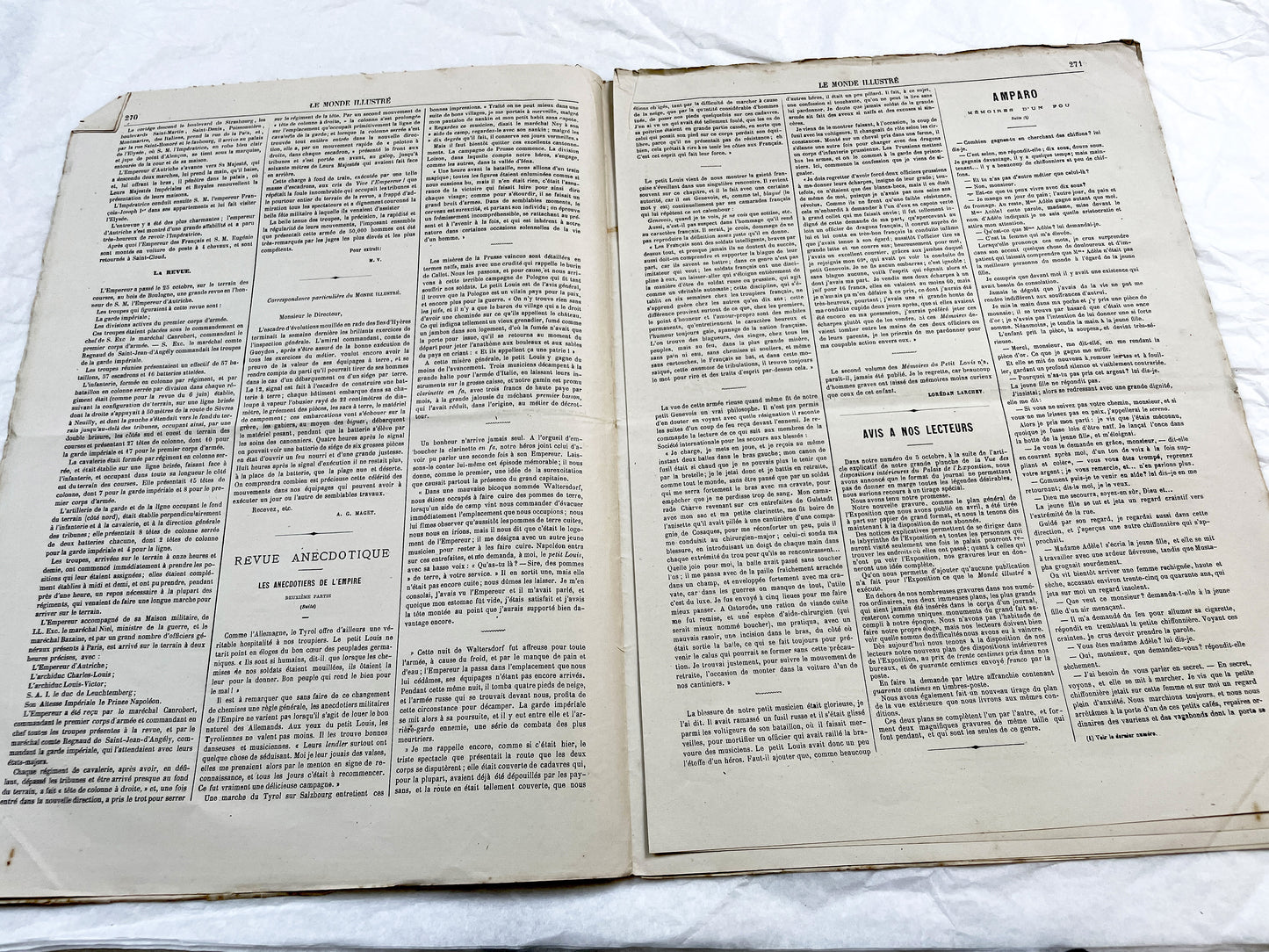 1860s - Stunning newspaper "Le monde illustré" with beautiful engravings - French newspaper from 1867 - 16 pages