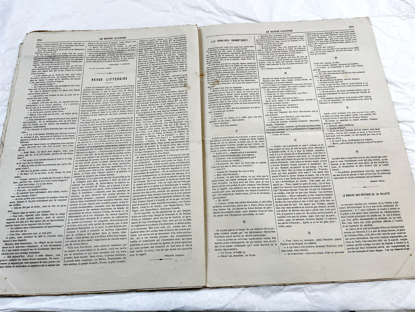 1860s - Stunning newspaper "Le monde illustré" with beautiful engravings - French newspaper from 1867 - 16 pages