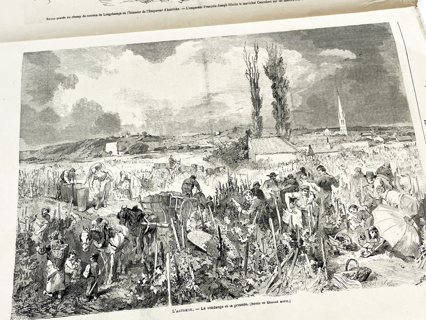 1860s - Stunning newspaper "Le monde illustré" with beautiful engravings - French newspaper from 1867 - 16 pages