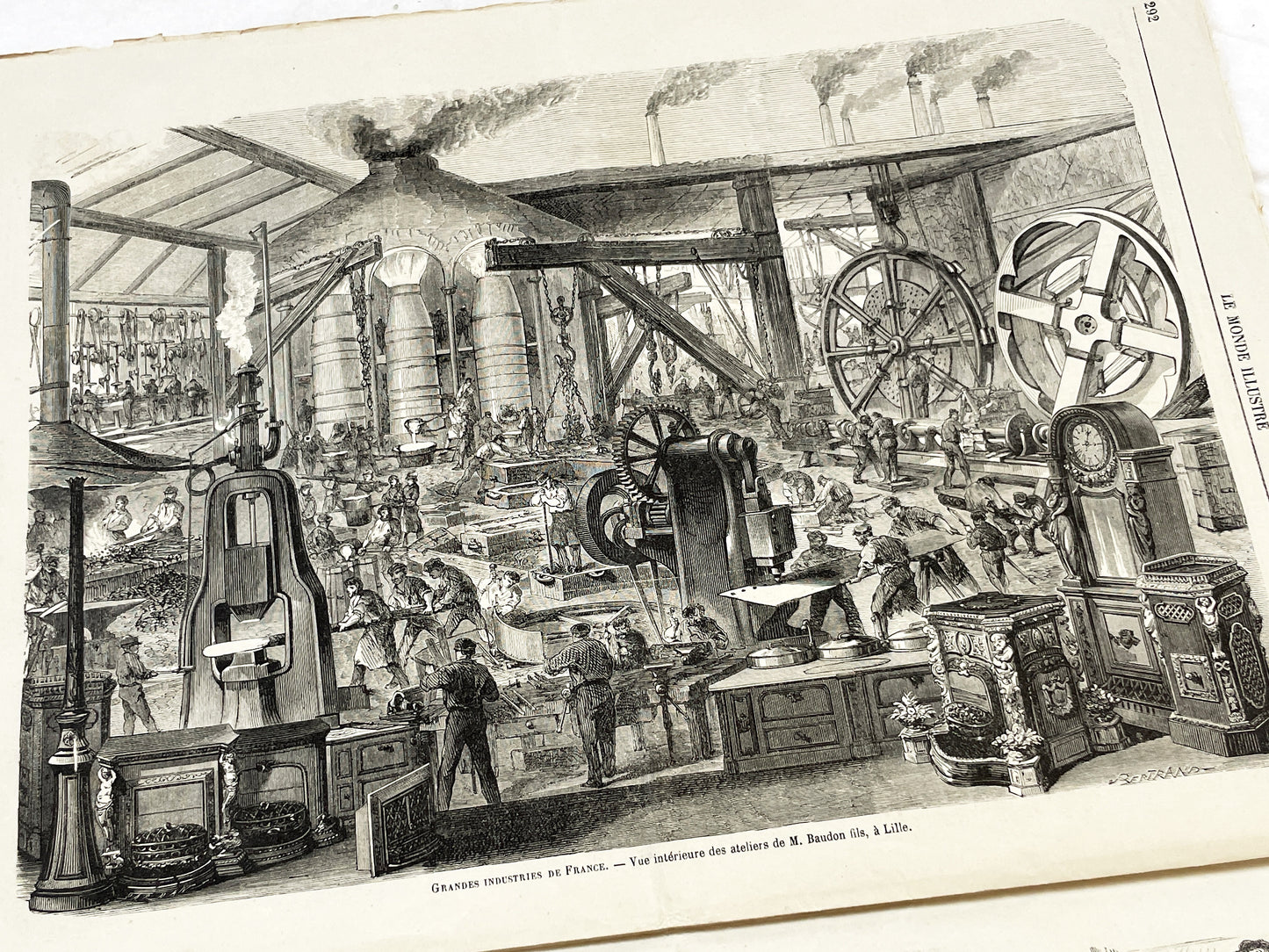 1860s - Stunning newspaper "Le monde illustré" with beautiful engravings - French newspaper from 1867 - 16 pages