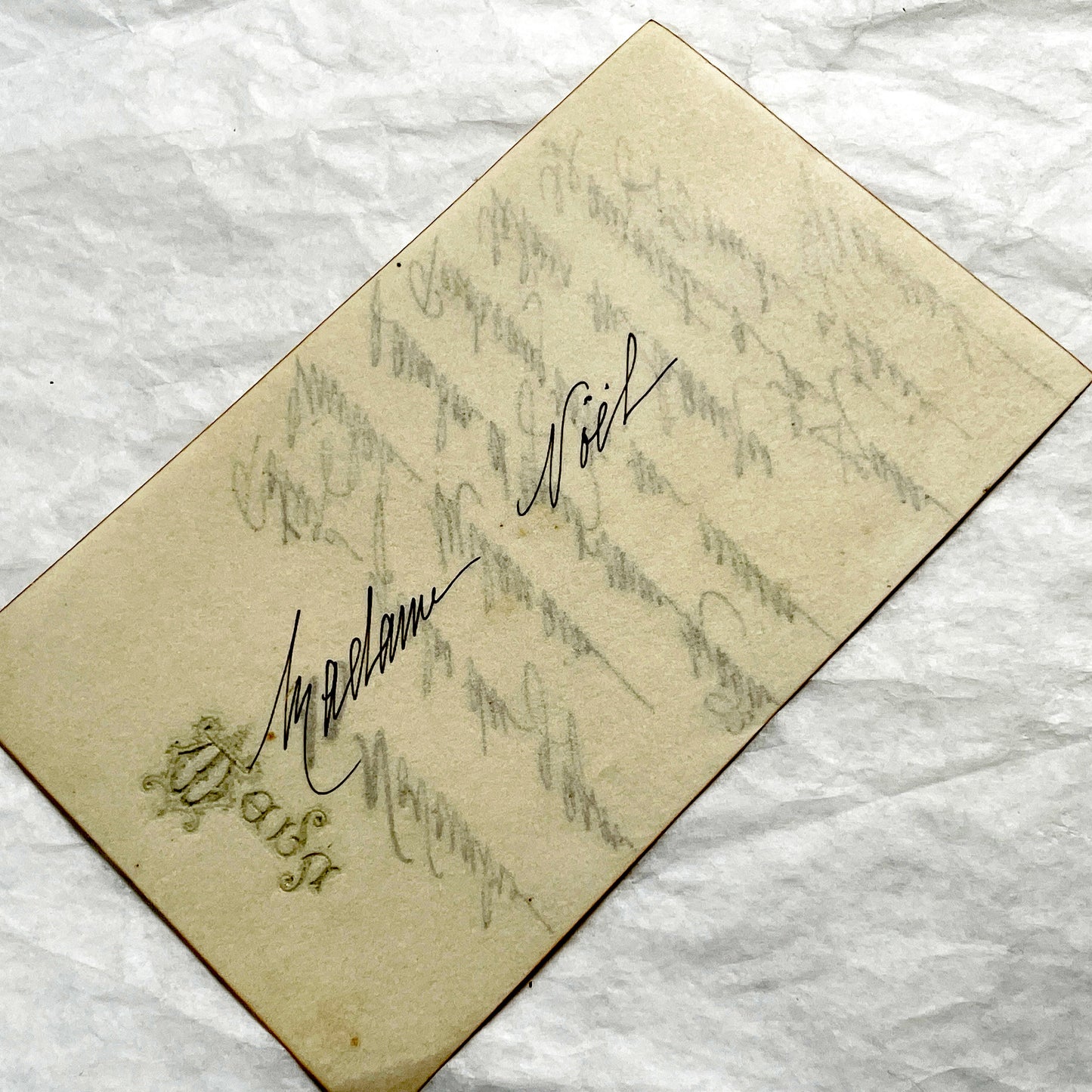 1900s - Elegant Hand-Written French Menu Card from the Early 20th Century - A Glimpse into Historic European Fine Dining - Gastronomy