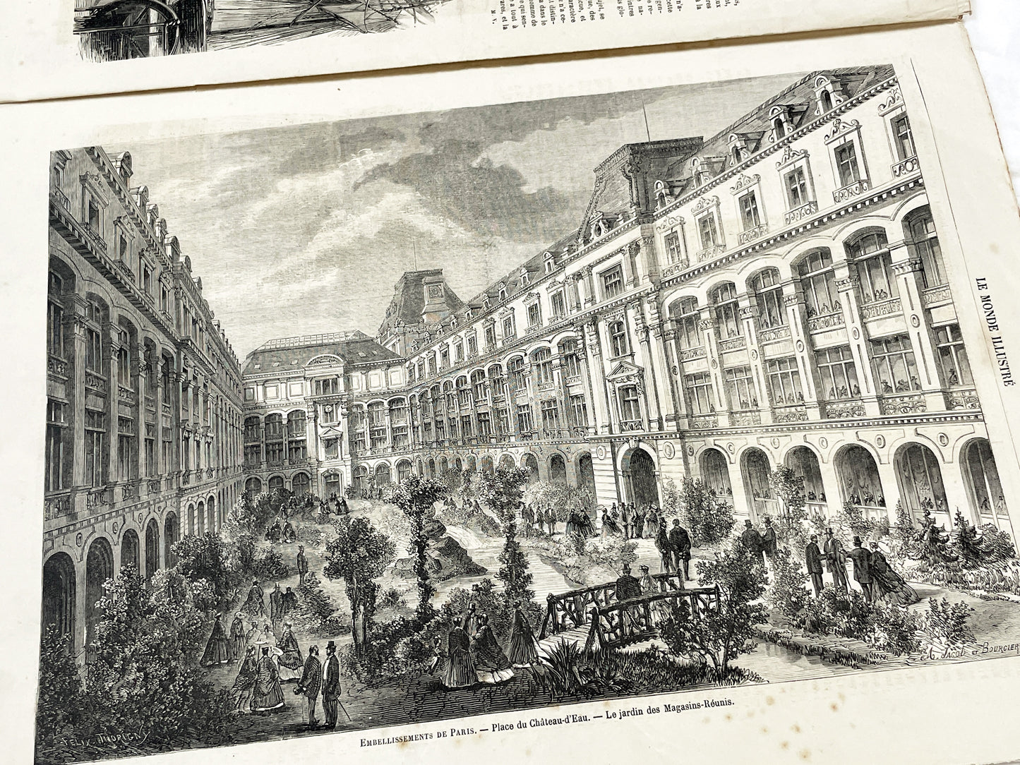 1860s - Stunning newspaper "Le monde illustré" with beautiful engravings - French newspaper from 1867 - 16 pages