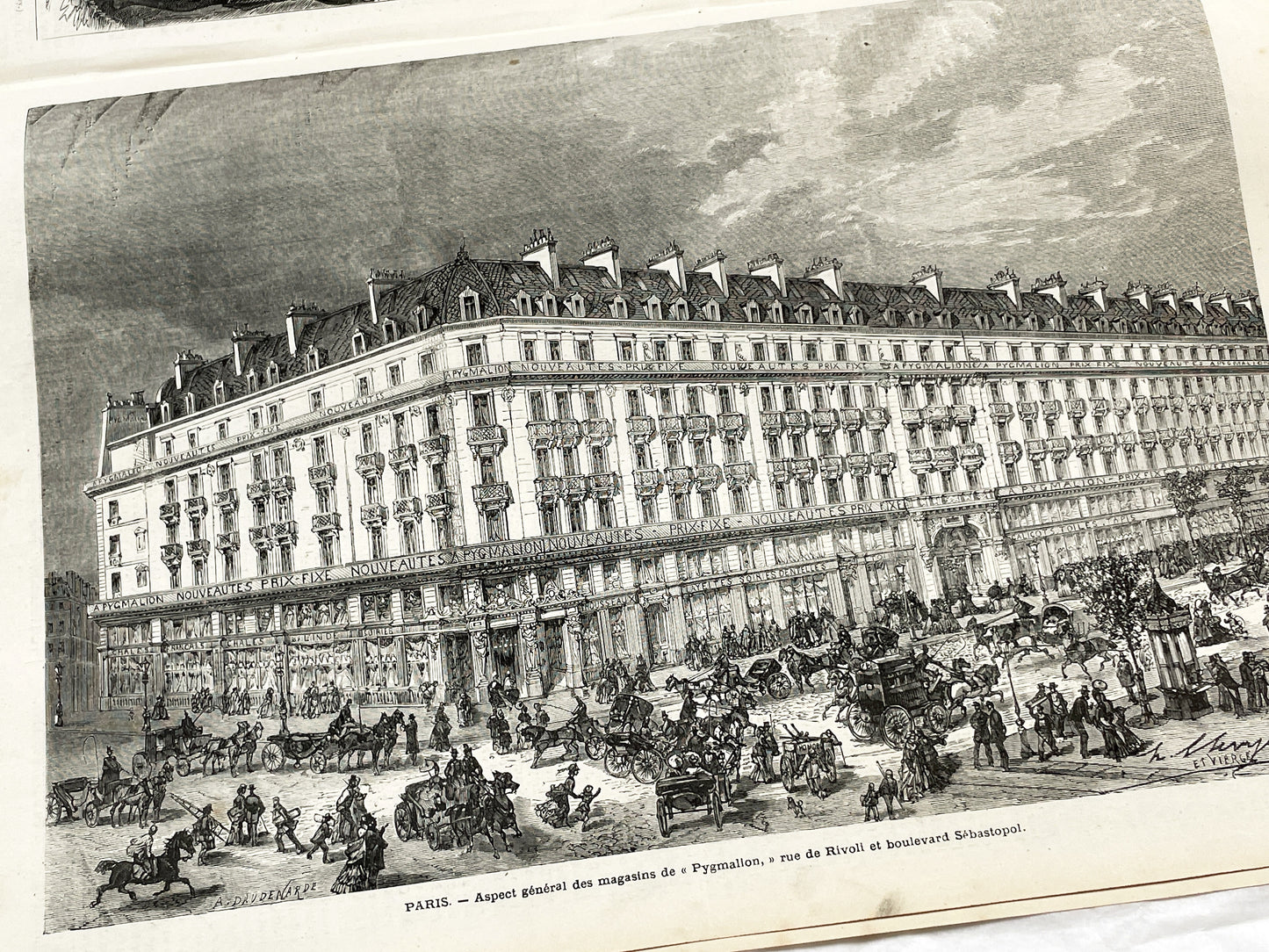 1870s - Stunning newspaper "Le monde illustré" with beautiful engravings - French newspaper from 1872 - 16 pages