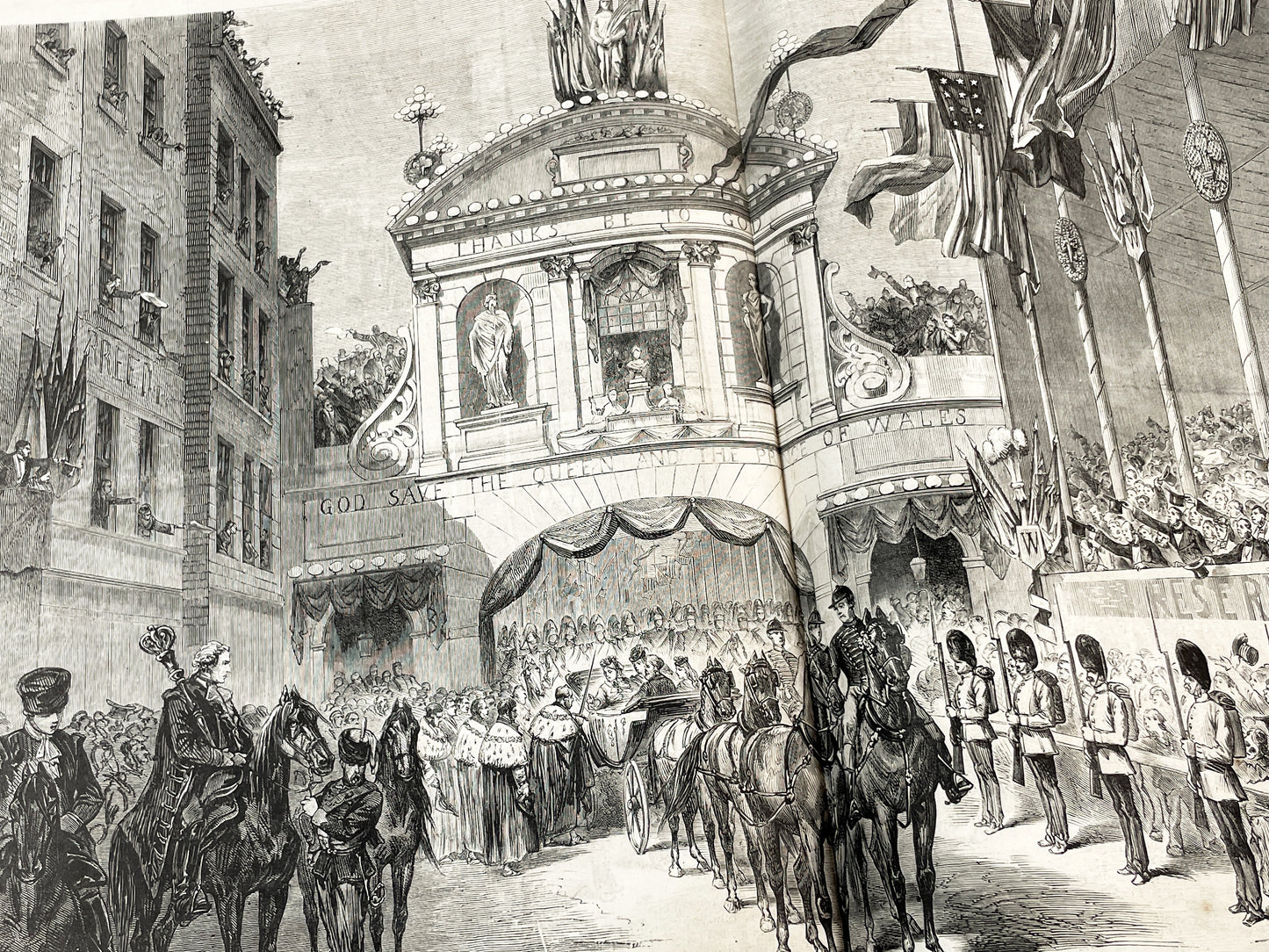 1870s - Stunning newspaper "Le monde illustré" with beautiful engravings - French newspaper from 1872 - 16 pages