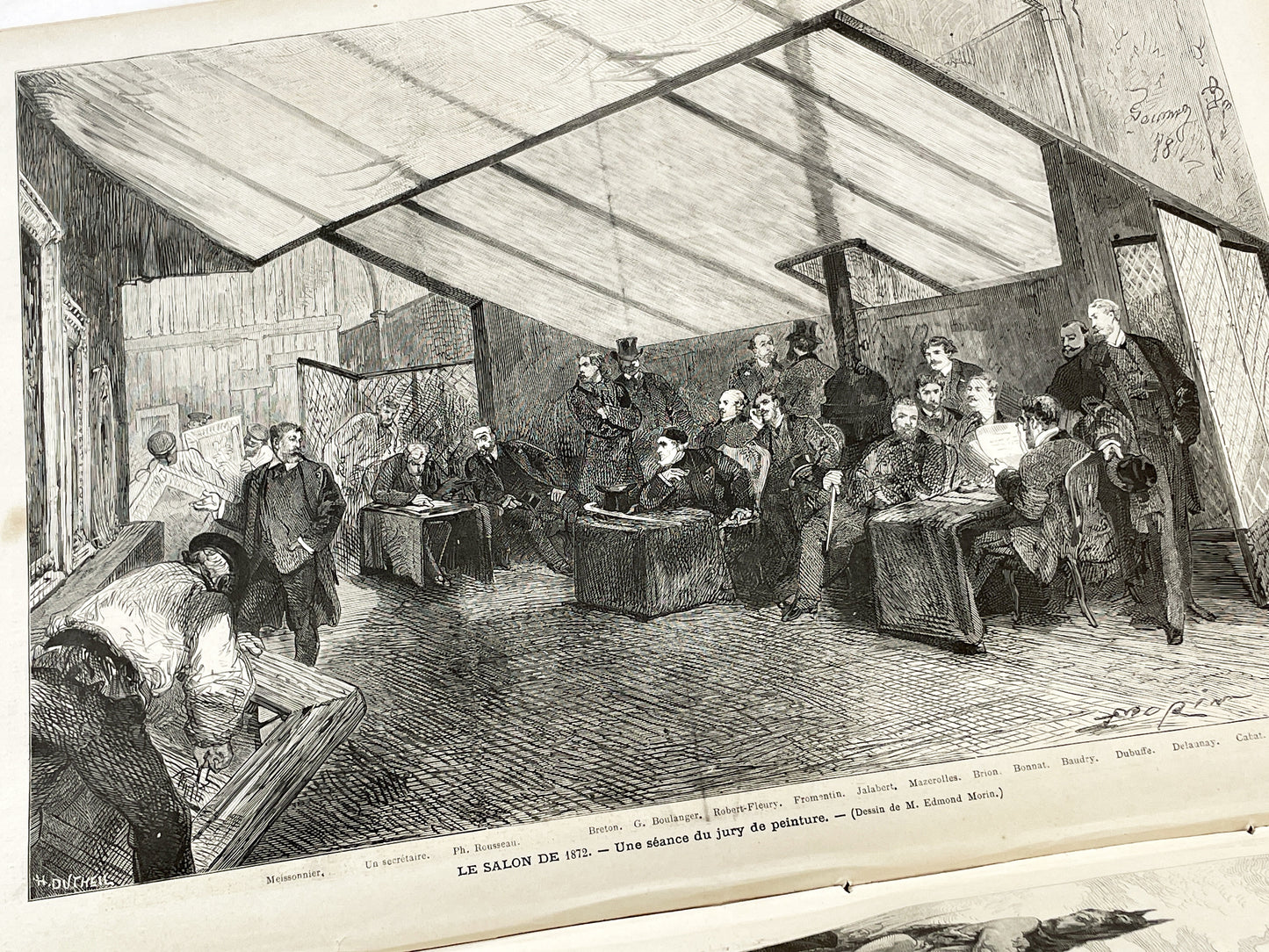 1870s - Stunning newspaper "Le monde illustré" with beautiful engravings - French newspaper from 1872 - 16 pages