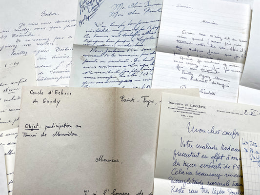 1960s - 20 letters sent to a French doctor during 1960s - The letters he received came from his family, other doctors or chess enthusiasts.