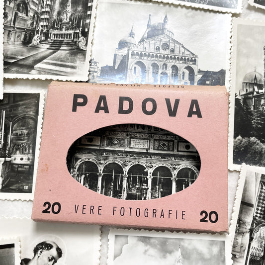 1950s - Vintage Padova City Black and White Photo Collection - Italian Souvenir Photography Set - Historical Landmarks - Belfoto Milano