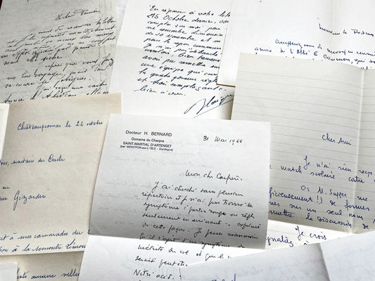 1960s - 20 letters sent to a French doctor during 1960s - The letters he received came from his family, other doctors or chess enthusiasts