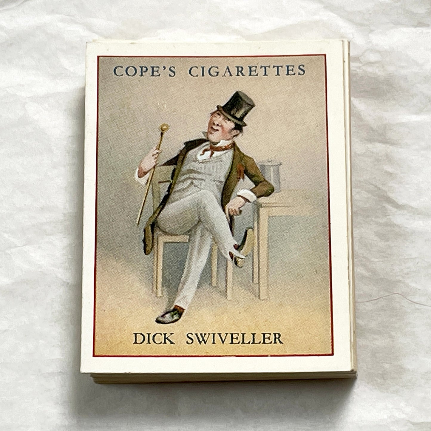 1930s - Cope's Cigarettes Dickens Character Card - Dick Swiveller - Vintage Tobacco Advertising - Classic Literature Illustration