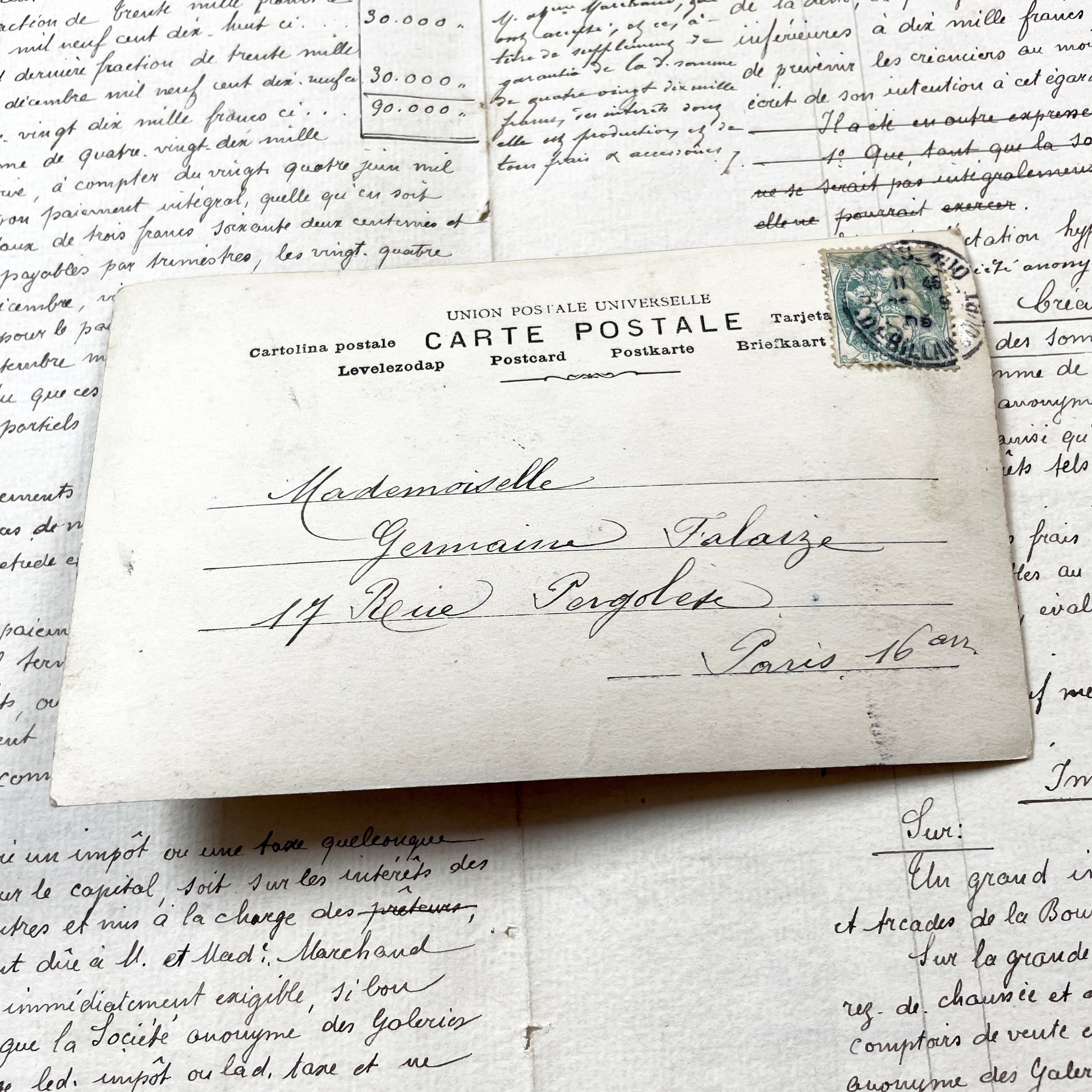 1900s - French Romantic Postcard - Sepia Photo Man Kissing Woman - Belle Epoque Love Sentiment - Antique Sweetheart Card