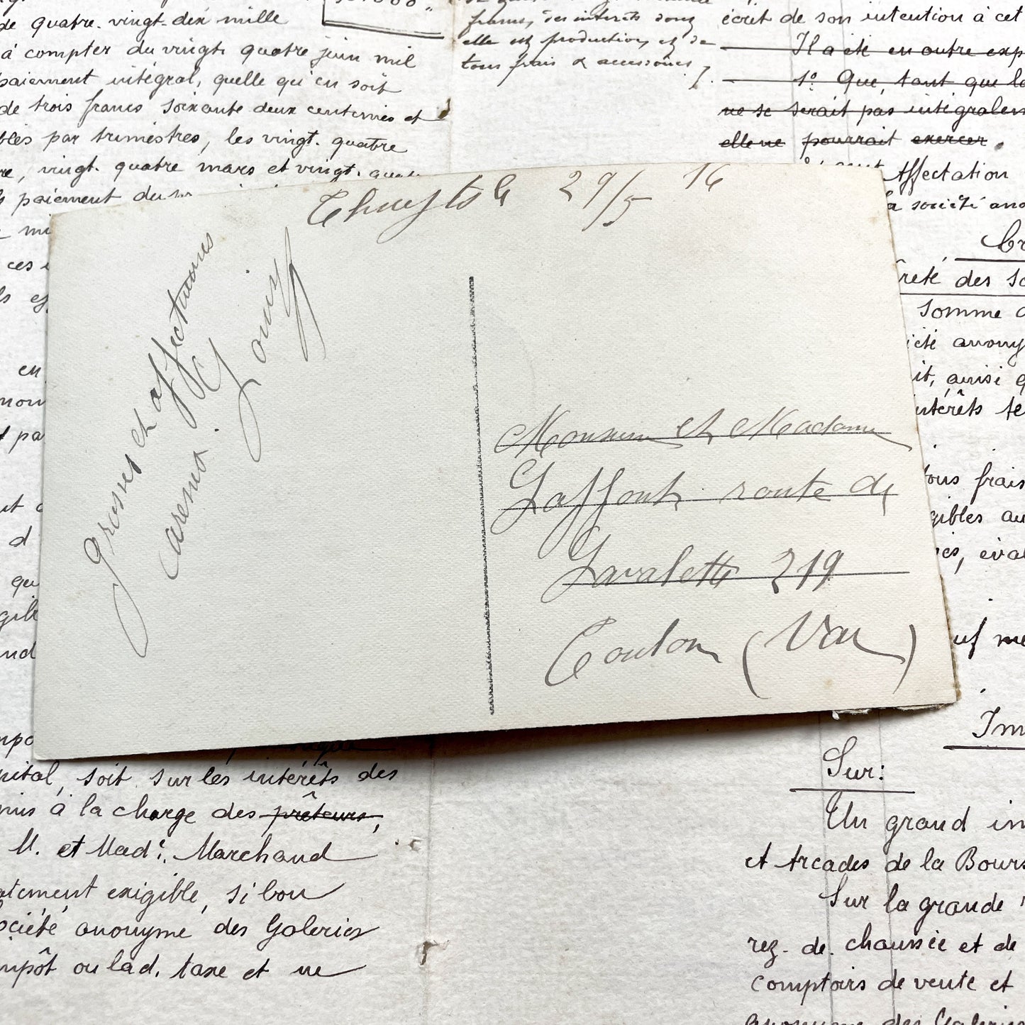 1910s - French Hand-Tinted Romantic Kissing Couple Postcard - Le Baiser Antique Love Card - Vintage Sentiment Ephemera