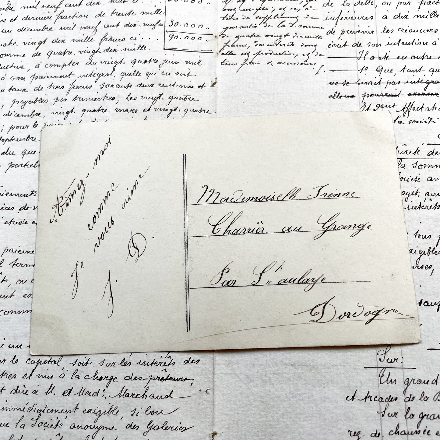 1900s - Vintage French Love Barometer Postcard - Romantic Humorous Antique Collectible Illustration Edwardian Fashion