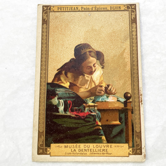 1900s - 3 Advertising Chromos - Vintage Art Prints - French Ephemera - Louvre Masterpieces - Historical Collectibles