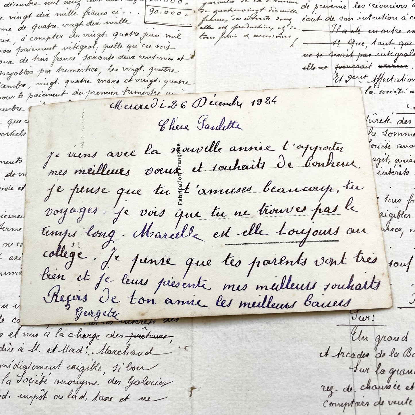 1920s - Vintage French Romantic Postcard - Couple on Moon Anchor Seascape - Art Nouveau Era - Serene Coastal Scene - Antique Paper Ephemera