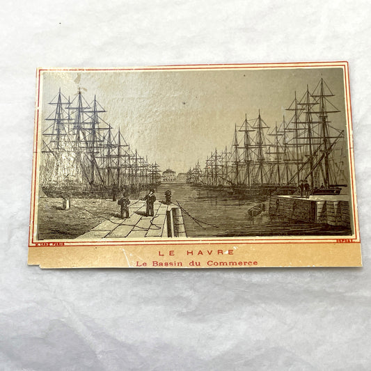 Late 19th - French Advertising Trade Cards - Nîmes Le Havre Épernay - Vintage Lithograph Ephemera for Scrapbooking and Junk Journals
