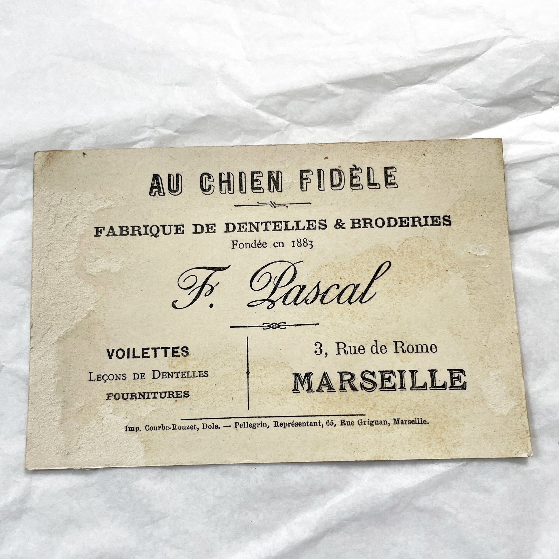 1900s - Vintage Chromo Card - Histoire Sans Paroles - Illustrated Elephant and Man Fable - Moral Tale Art Print