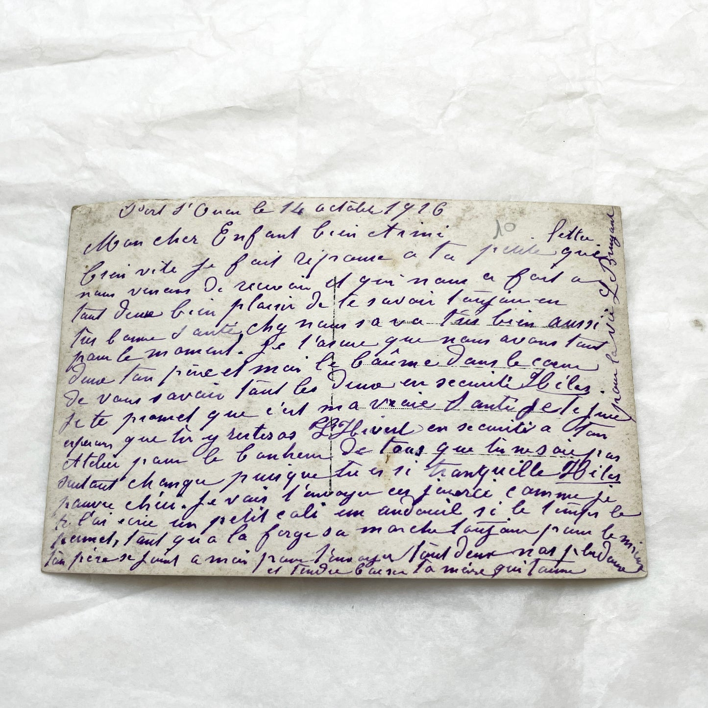 1910s-1940s - Seven French Handwritten Postcards - Vintage Paper Artifacts France