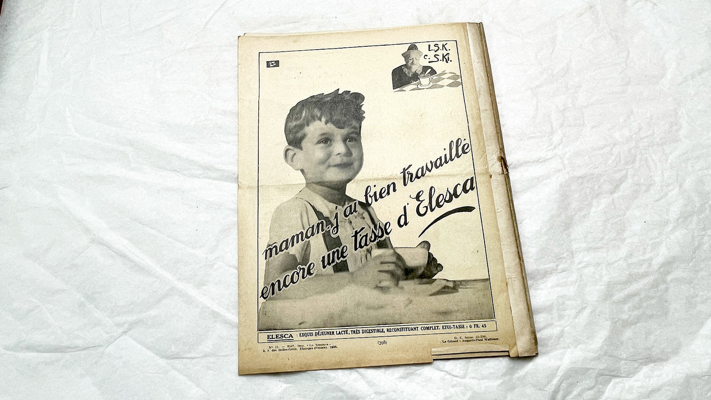 1930s - Vintage French Fashion Magazine - Mode Pratique - Dress Patterns - Hat Styles - Advertising - Retro Style - Collectible Ephemera