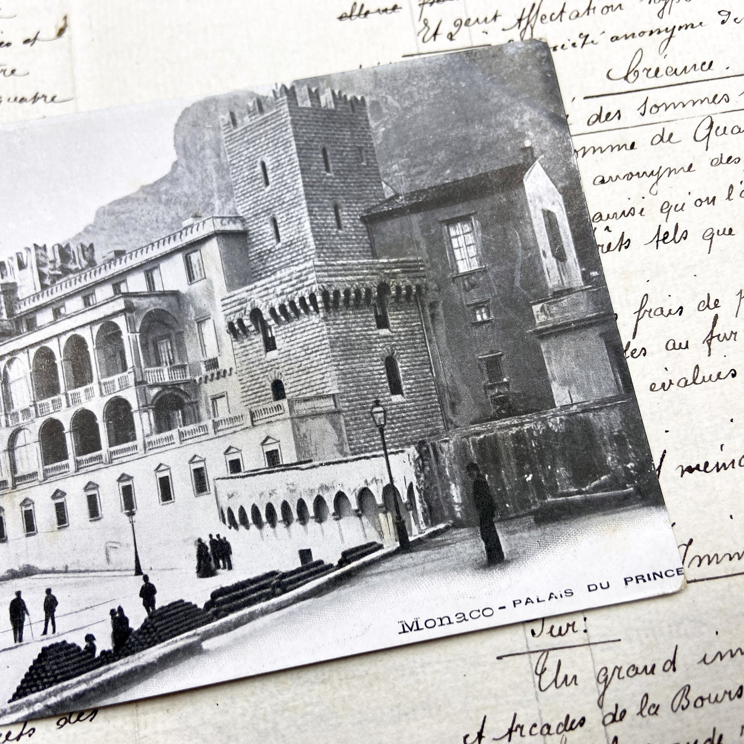 1900s - Vintage Monaco Prince's Palace Postcard - Historic French Riviera - Old World Charm - European Architecture - Grimaldi Residence
