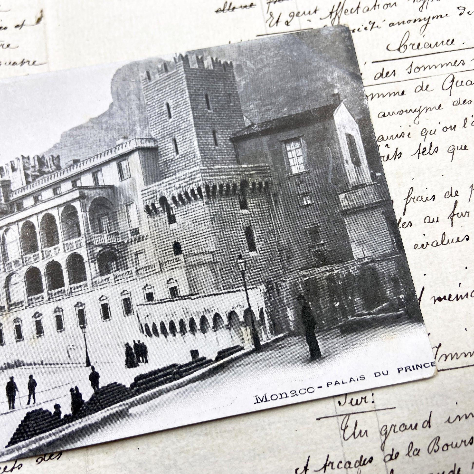 1900s - Vintage Monaco Prince's Palace Postcard - Historic French Riviera - Old World Charm - European Architecture - Grimaldi Residence