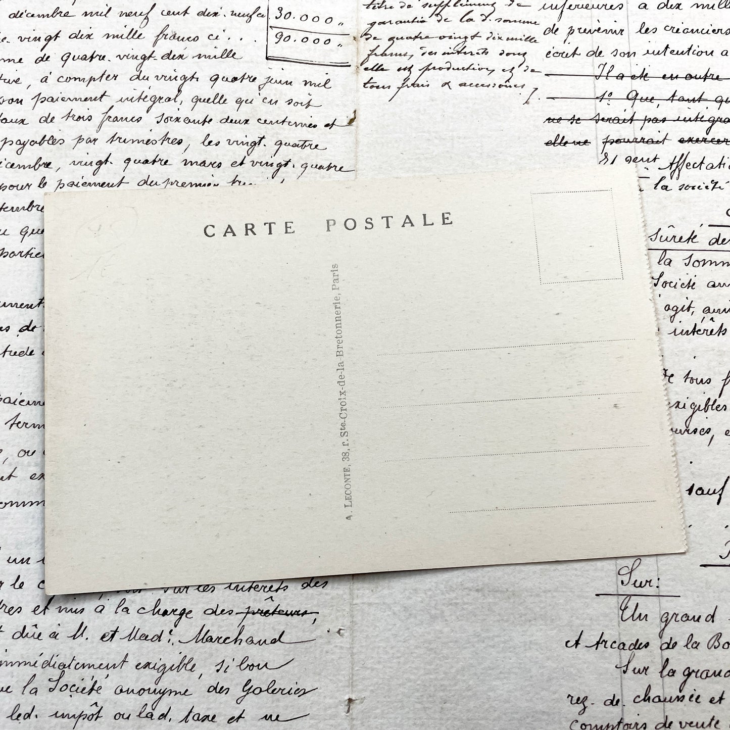 1910s - Vintage Paris Cluny Museum Postcard - Black and White Photo - View of the Medieval Hôtel de Cluny