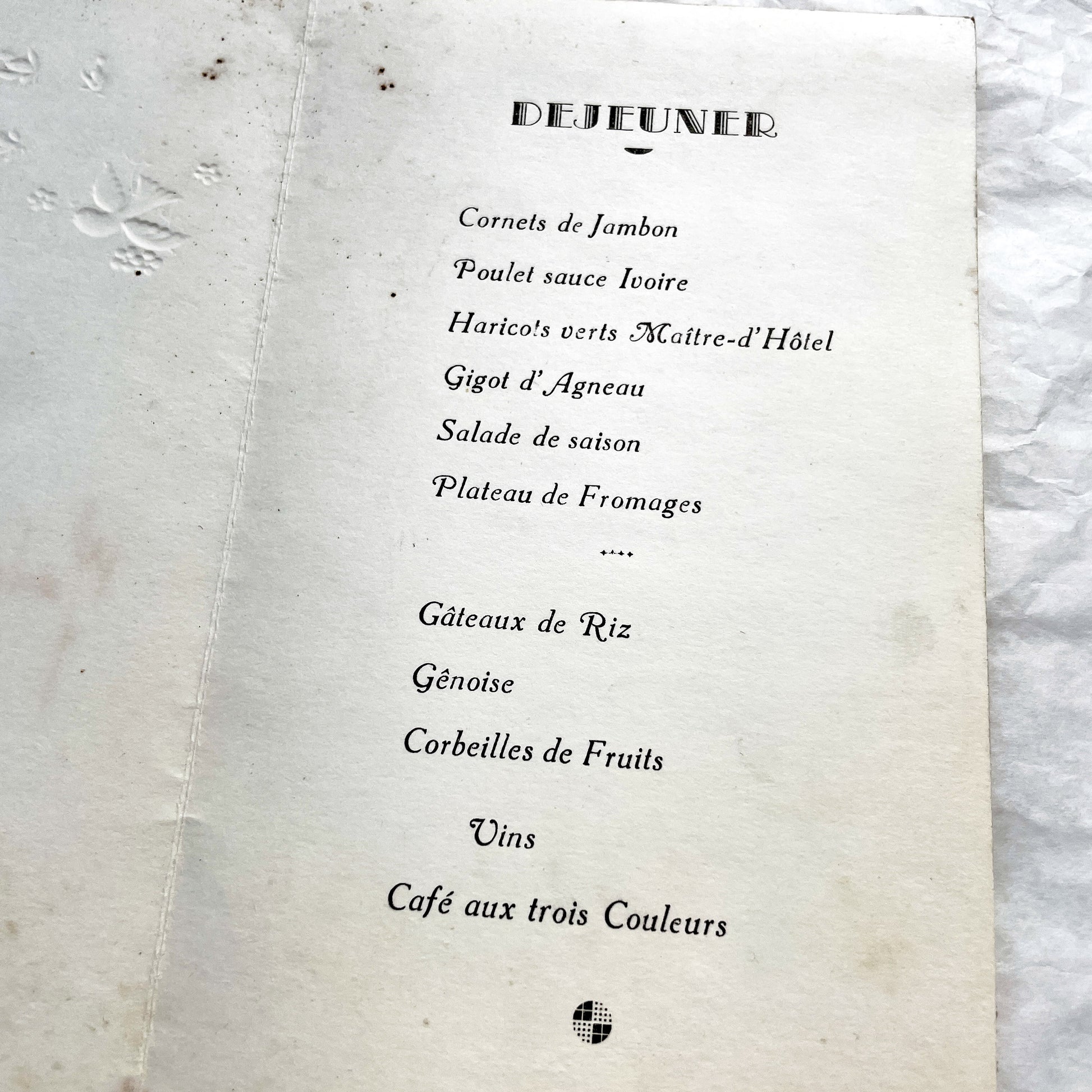 1960s - Vintage French Menus Duo - Celebratory Dining Ephemera - Mid-Century European Cuisine History - Collectible Paper Art
