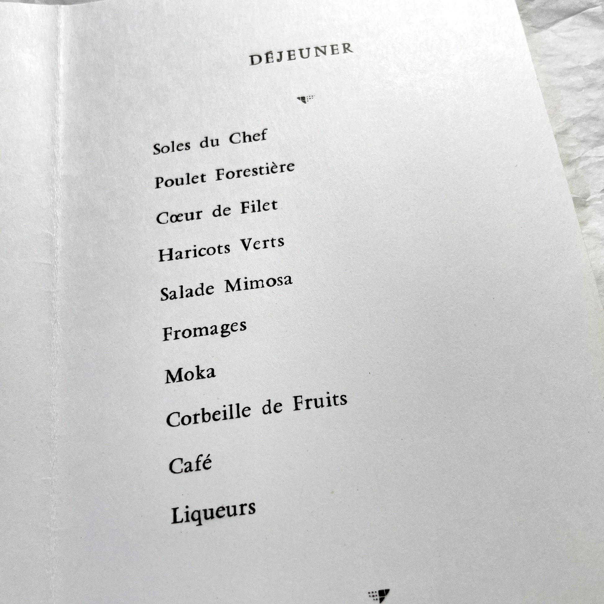 1960s - Vintage French Menu Card Set - Two Authentic Mid-Century Catholic Celebration Commemorative Menus - Dated 1961 & 1962