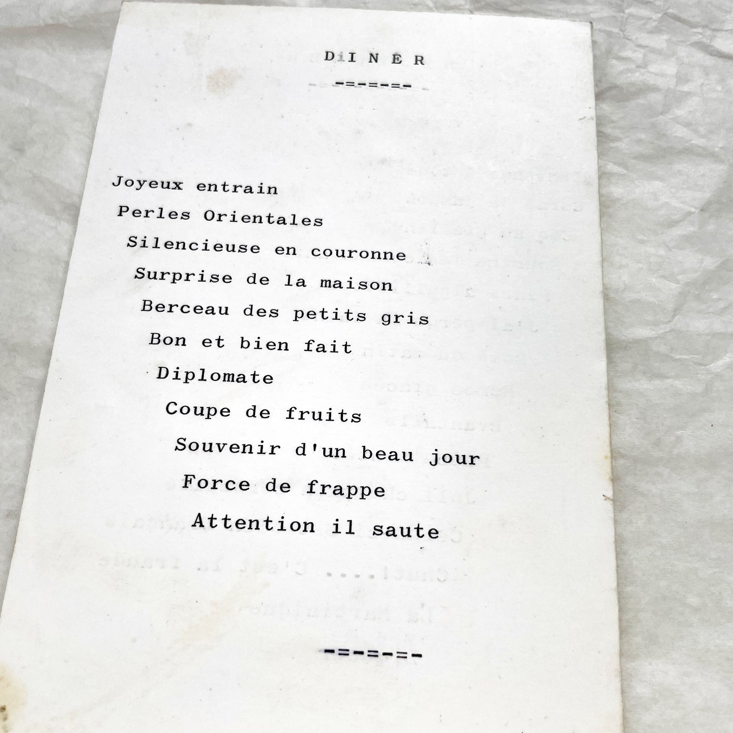 1960s - Vintage French First Communion Menu Card - Catholic Religious Event Memorabilia - Lunch & Dinner Celebration Souvenir