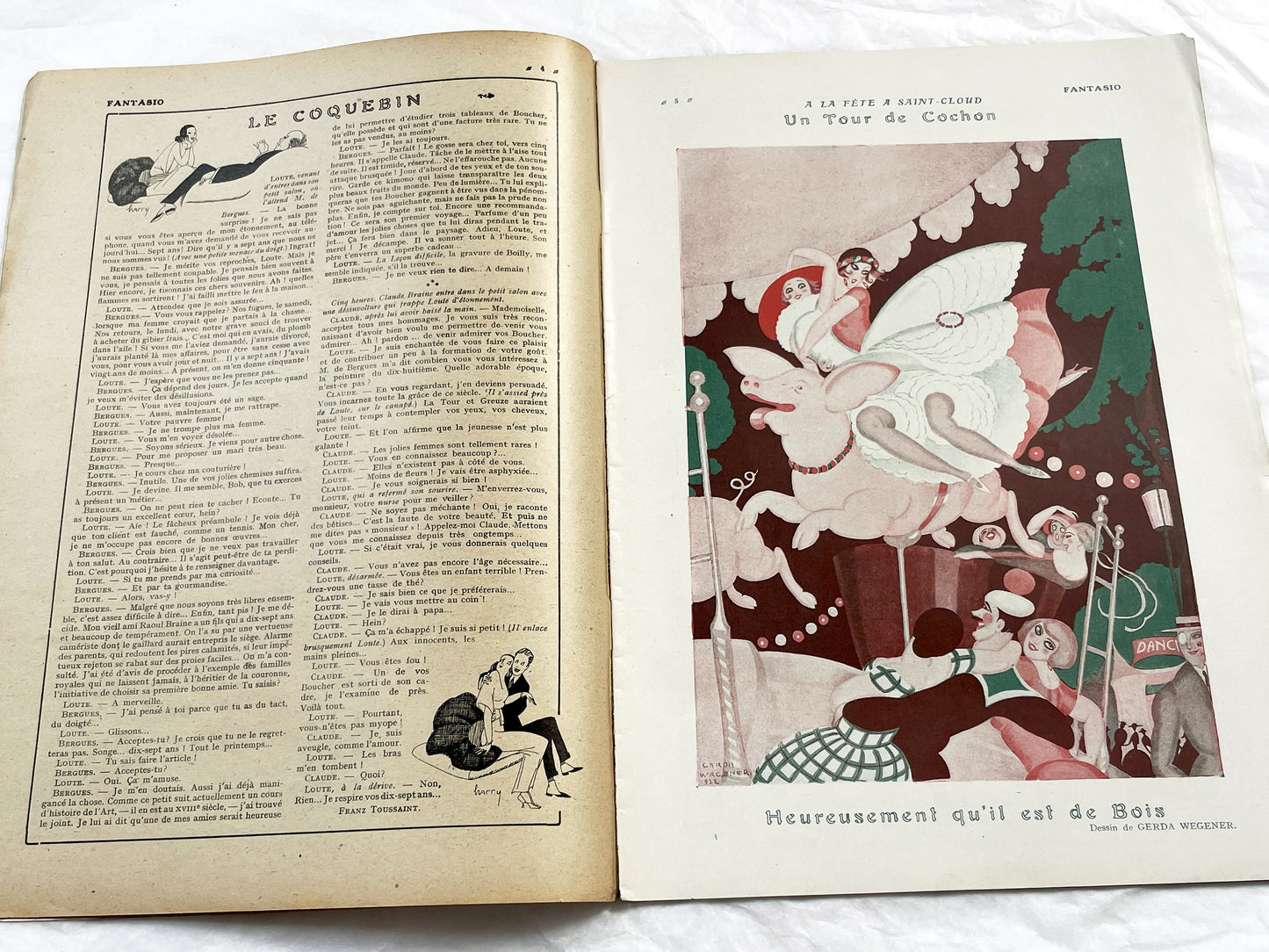 1920s - French magazine "Fantasio" with articles, photos, advertising, etc. - 1922 - 30 pages - Two pages missing