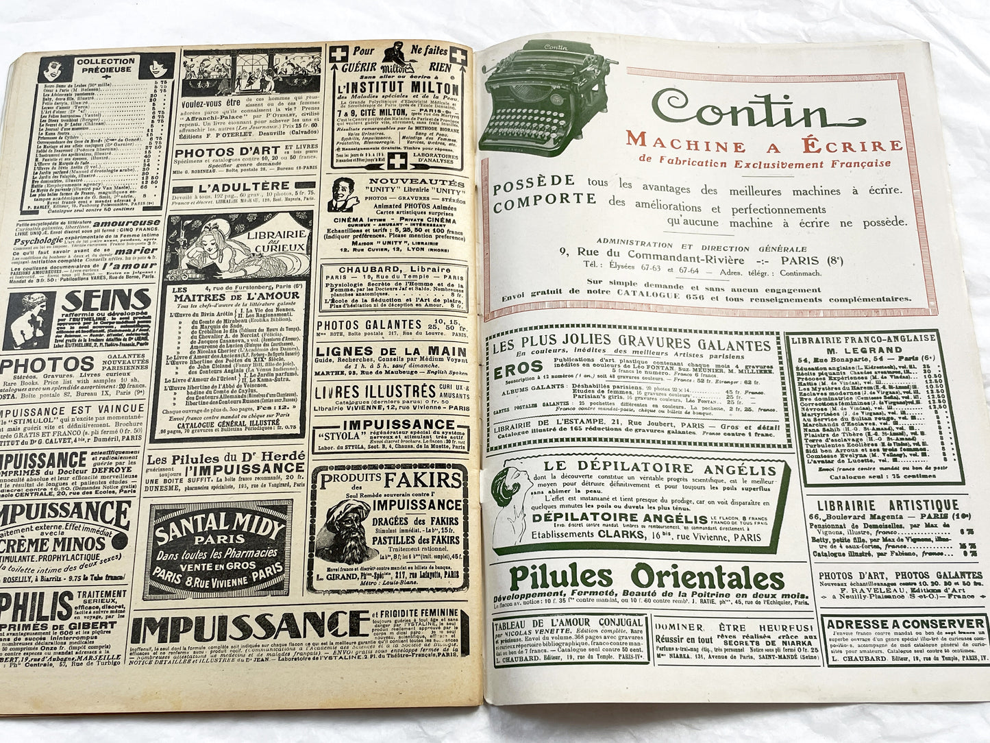 1920s - French magazine "Fantasio" with articles, photos, advertising, etc. - 1922 - 30 pages - Two pages missing