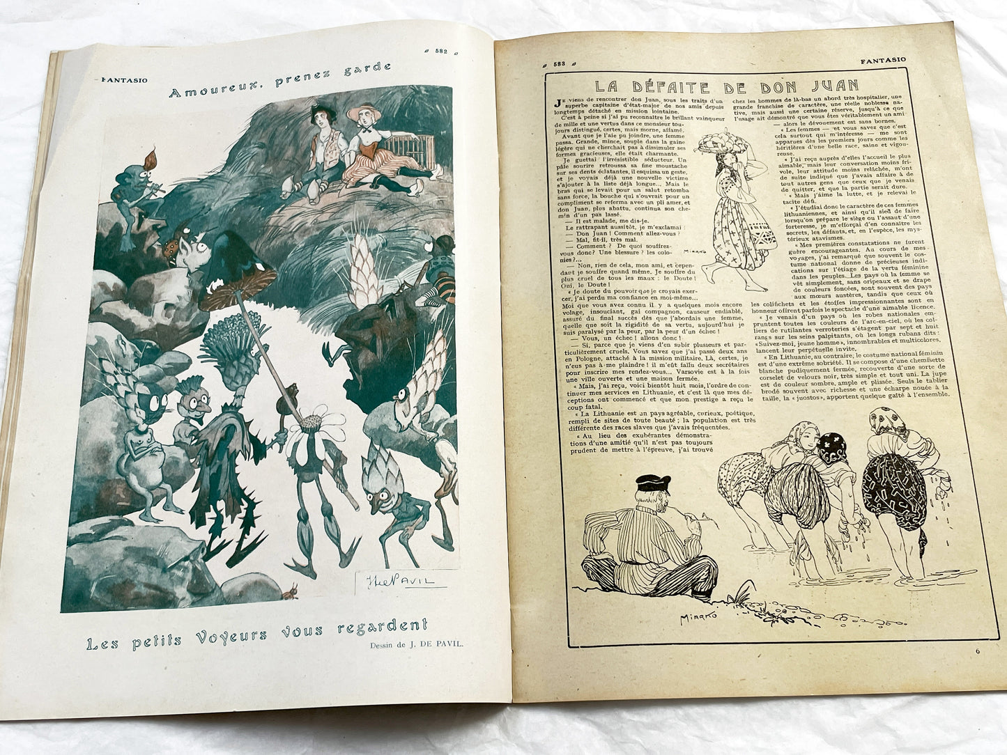 1920s - French magazine "Fantasio" with articles, photos, advertising, etc. - 1922 - 36 pages
