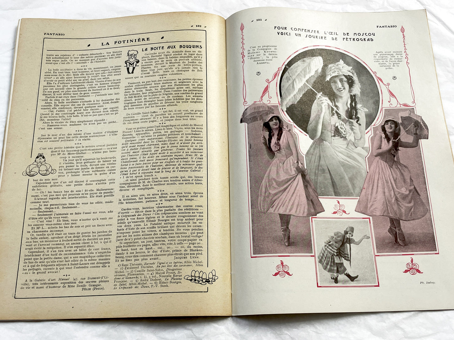 1920s - French magazine "Fantasio" with articles, photos, advertising, etc. - 1922 - 36 pages