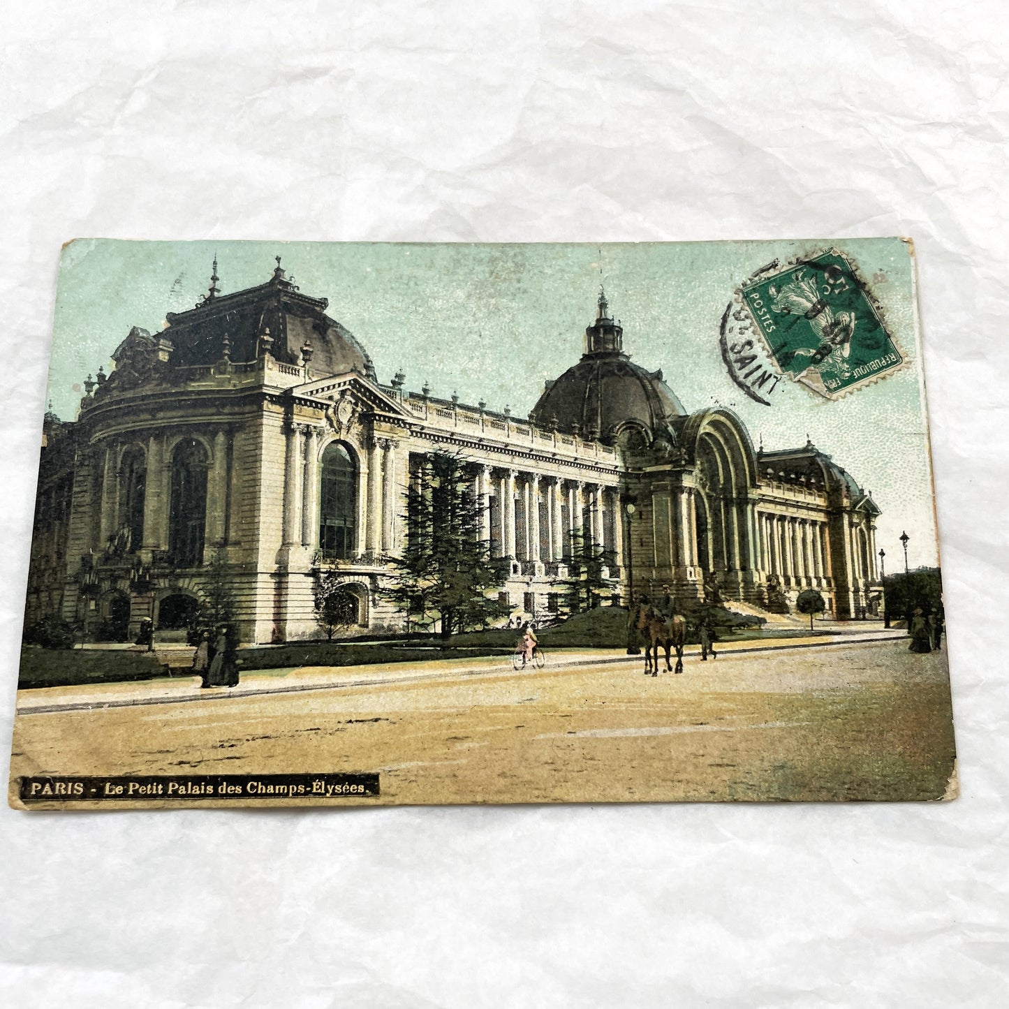 1900s - Vintage Paris Postcard - Arc de Triomphe L'Etoile - Old French Landmark - Early 20th Century Street Scene - Historic Ephemera