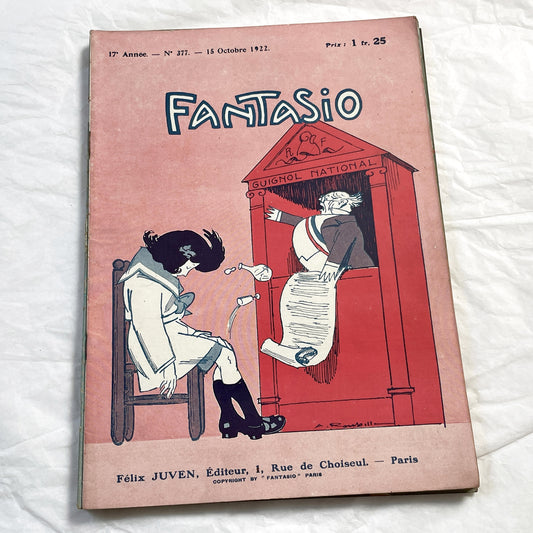 1920s - French magazine "Fantasio" with articles, photos, advertising, etc. - 1922 - 36 pages