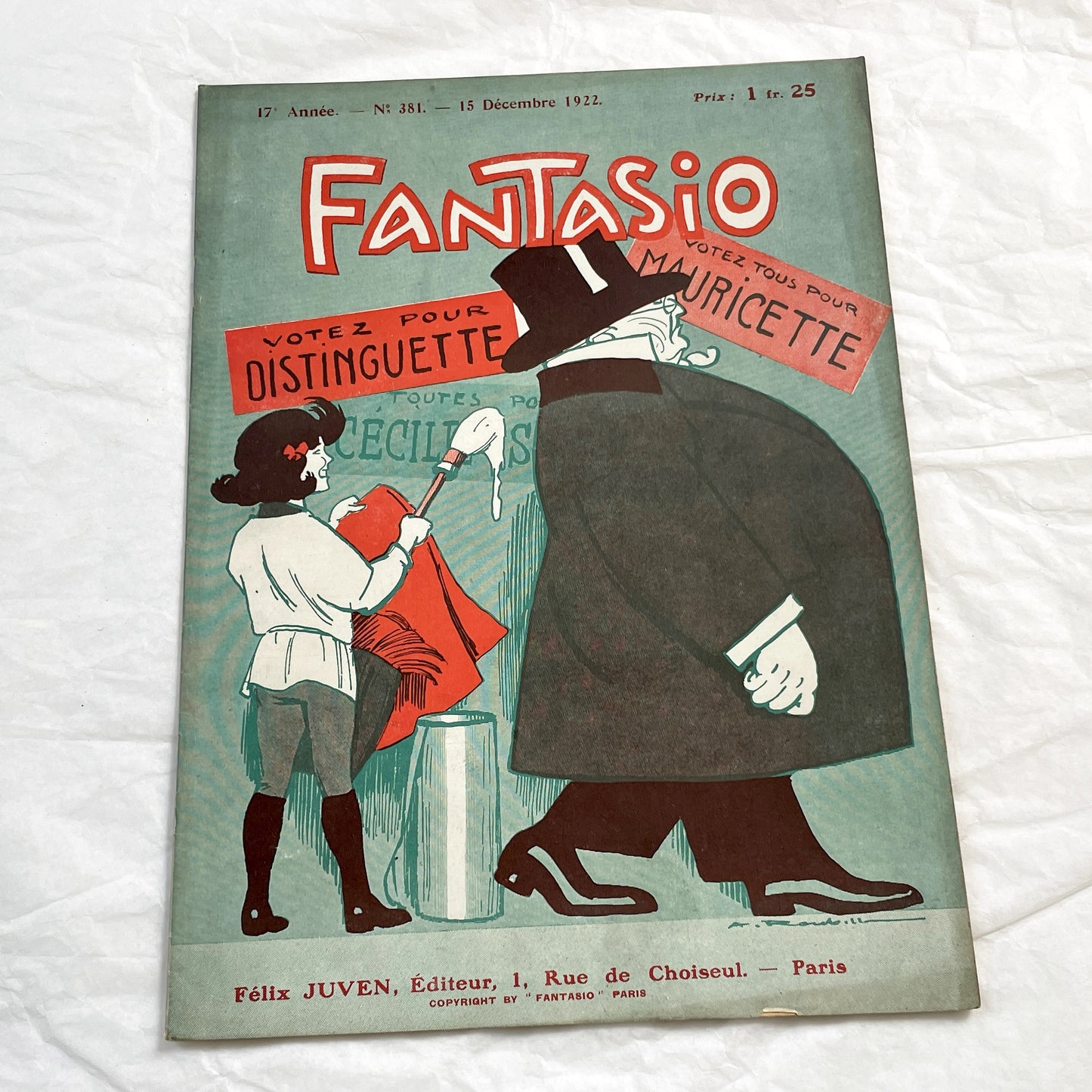 1920s - French magazine "Fantasio" with articles, photos, advertising, etc. - 1922 - 36 pages