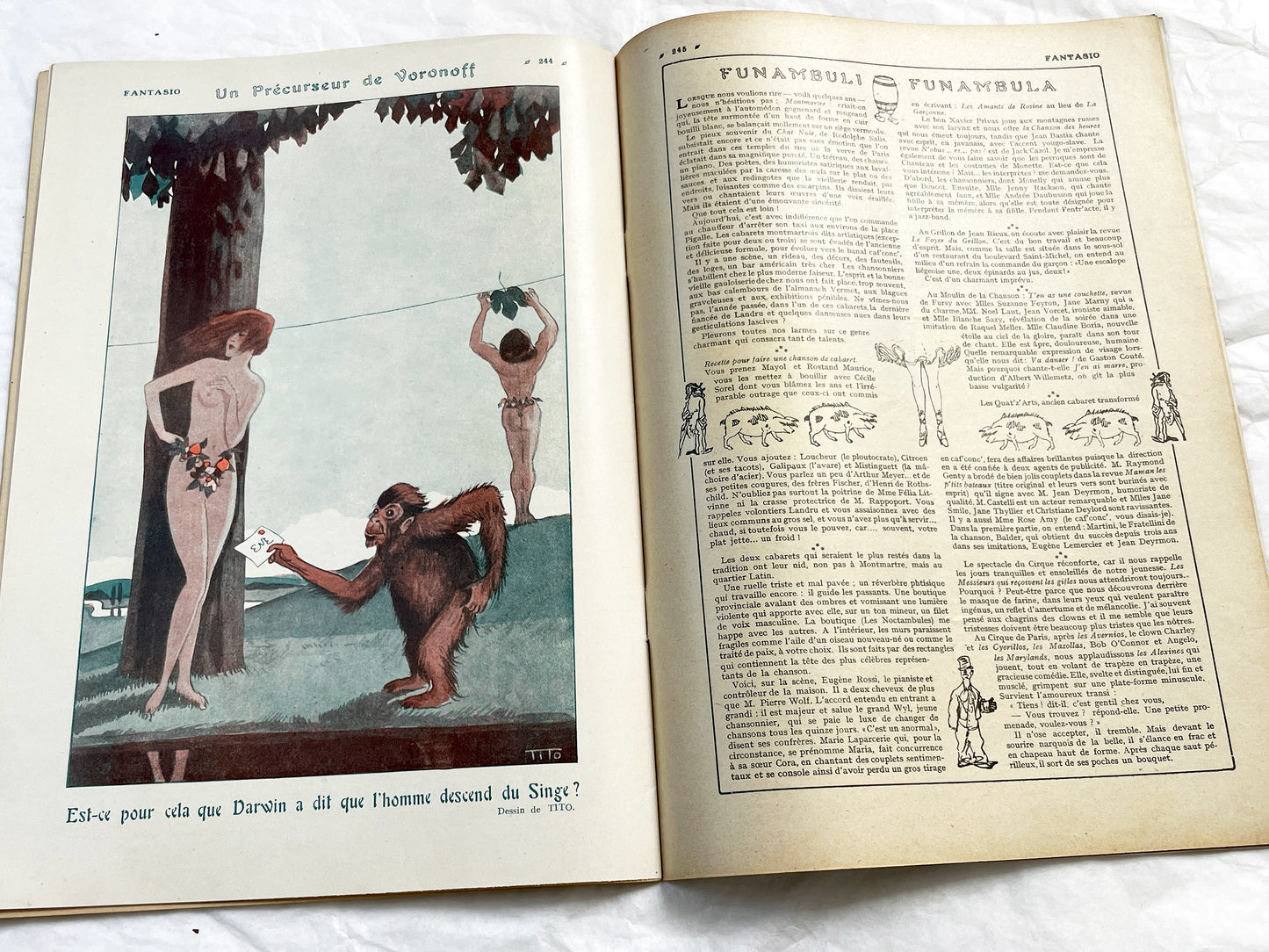 1920s - French magazine "Fantasio" with articles, photos, advertising, etc. - 1922 - 36 pages