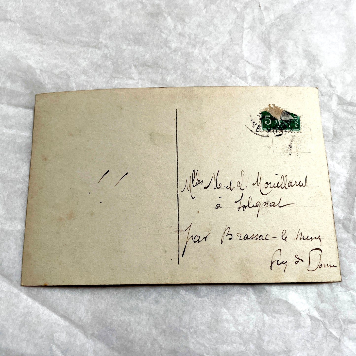 1900s - Vintage French Postcard - April Fool's Day Fisherman