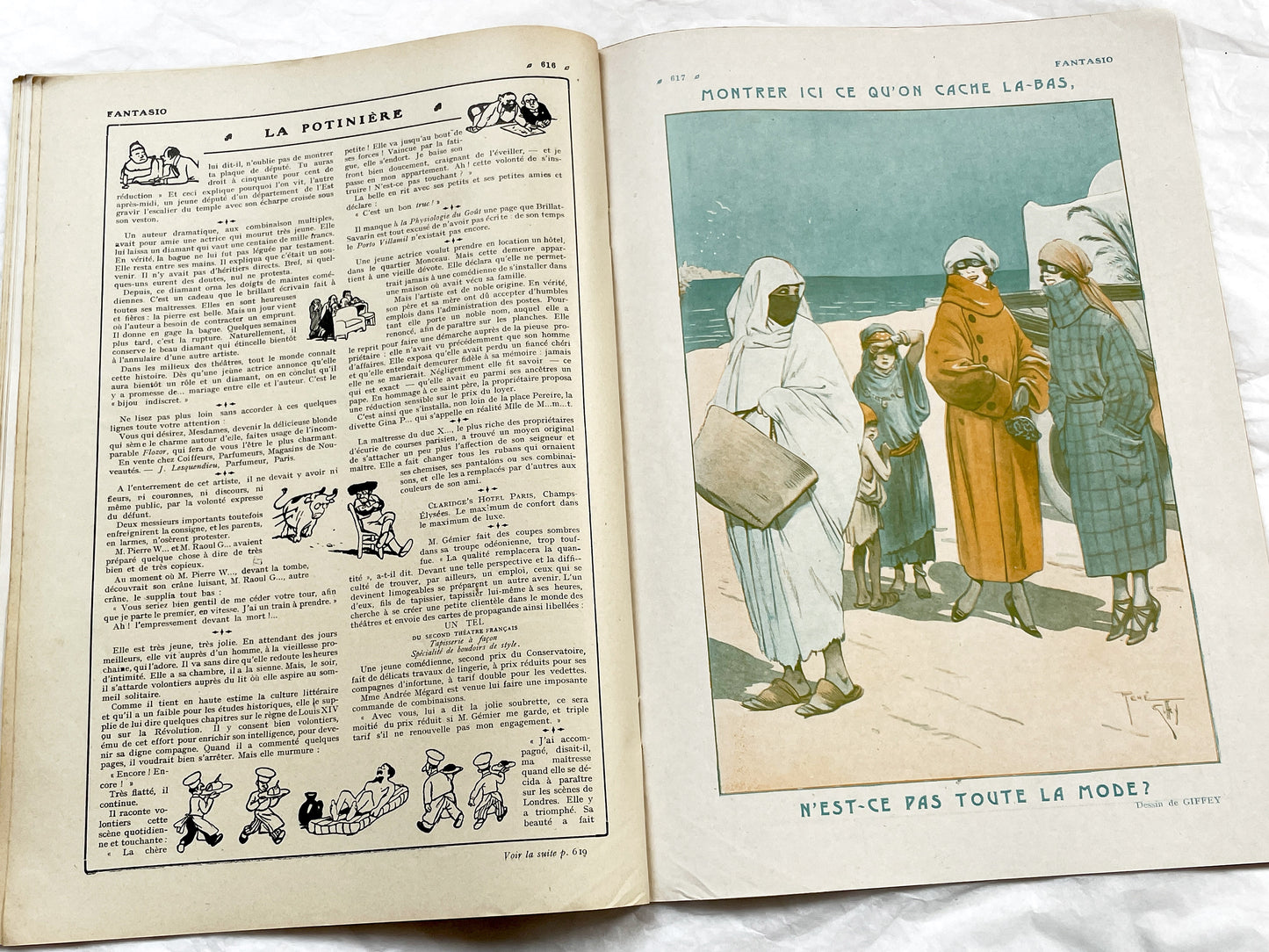 1920s - French magazine "Fantasio" with articles, photos, advertising, etc. - 1924 - 36 pages