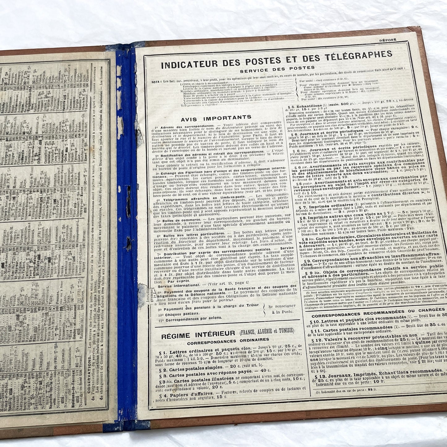 1920s - Vintage French Postal & Telegraph Almanac Illustrated Alsatian Scene with Geese - Historical Folk Culture Document