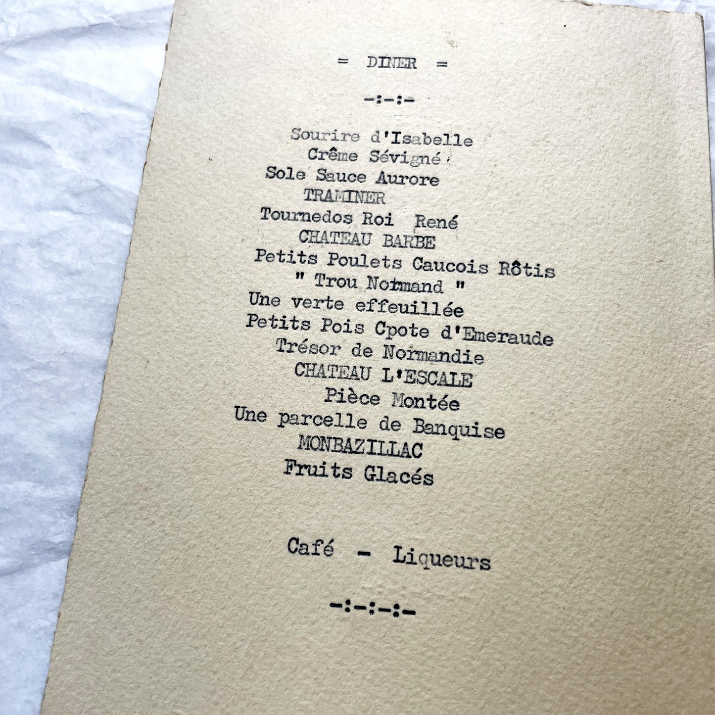 1950s - Vintage French First Communion Card & Celebration Menu - 1956 - Event Ephemera Rare Paper Collectible
