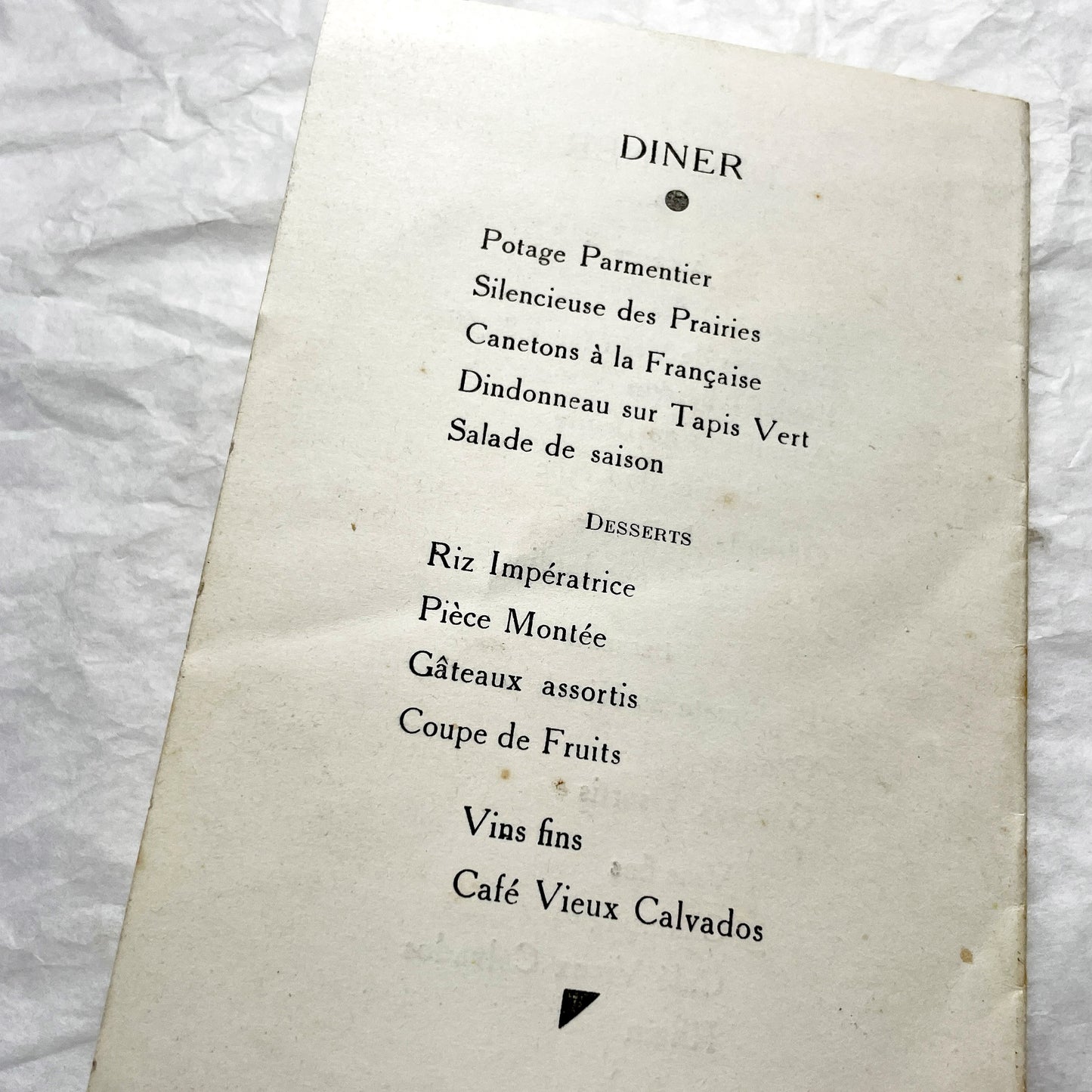 1950s - Two Vintage French Wedding Menus - Marriage - Cherub Ornate Cover - Antique Dinner Lunch Program - Paper Ephemera