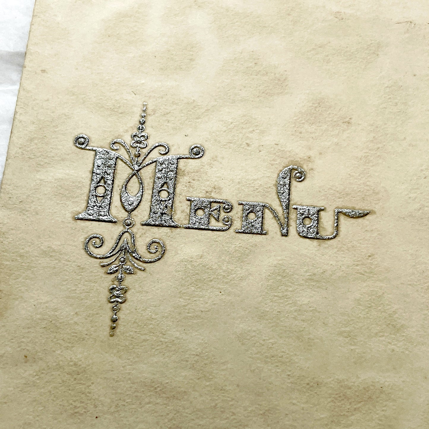 1940s - Vintage French Menu - August 1945 Post-War Marie-France Event Card - Elegant Dinner Lunch Collectible Historic Paper