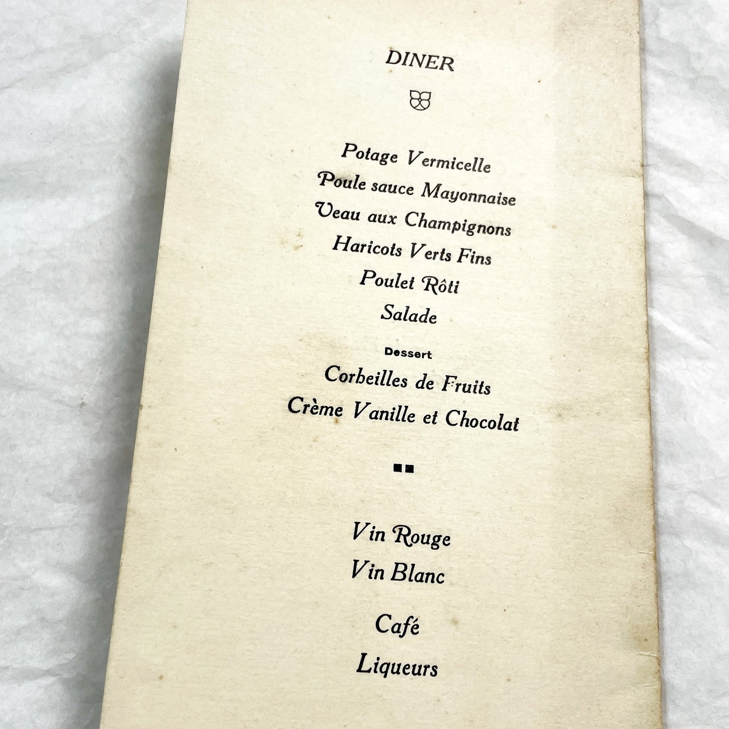 1930s - Vintage First Communion Menu - 1939 French Religious Sacrament Document - Elegant Dinner Luncheon Program Historical Collectible