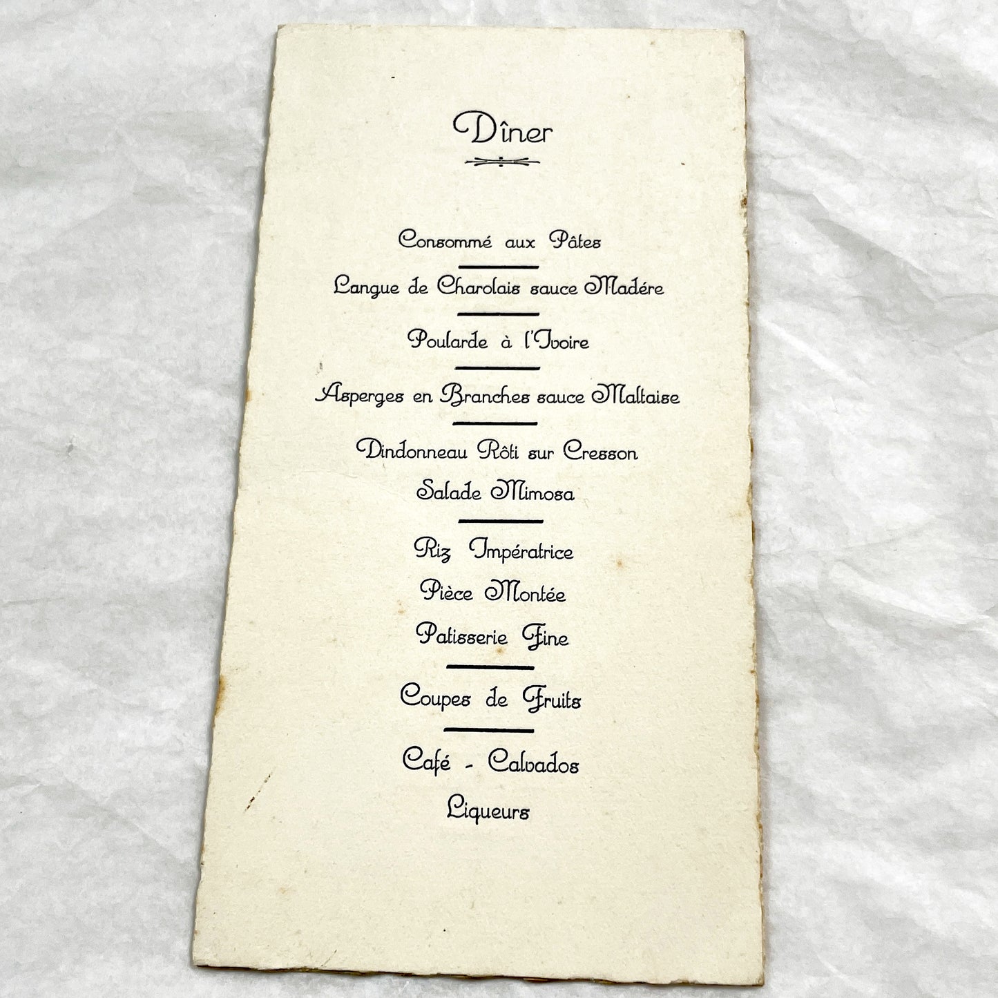 1930s - Vintage French First Communion Menu Card - 1936 - Religious Ephemera - Antique Dinner Program