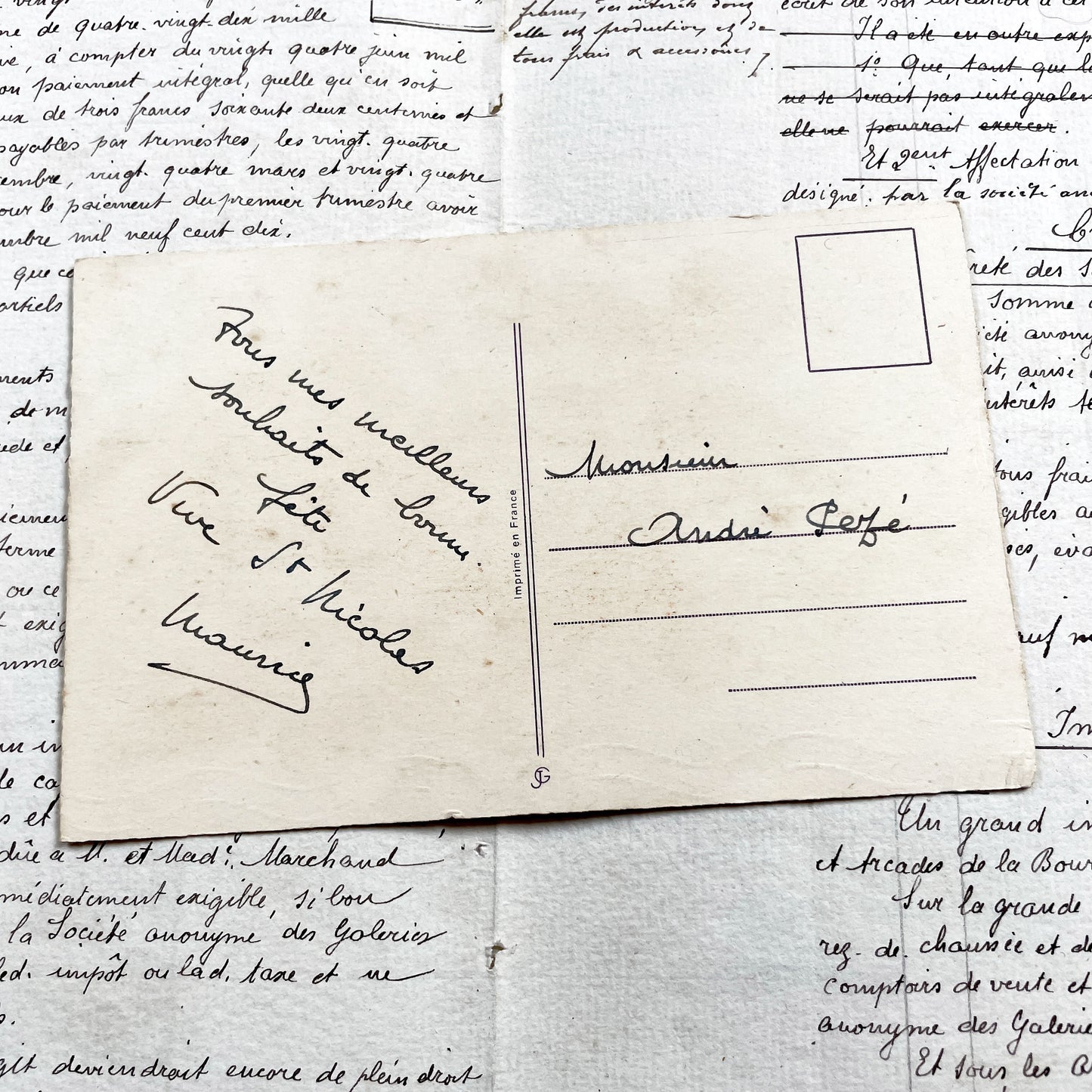 1920s - Antique Floral Chromo - Roses Botanical Ephemera - Vintage Paper Art Scrapbook Supply - Romantic Red Roses