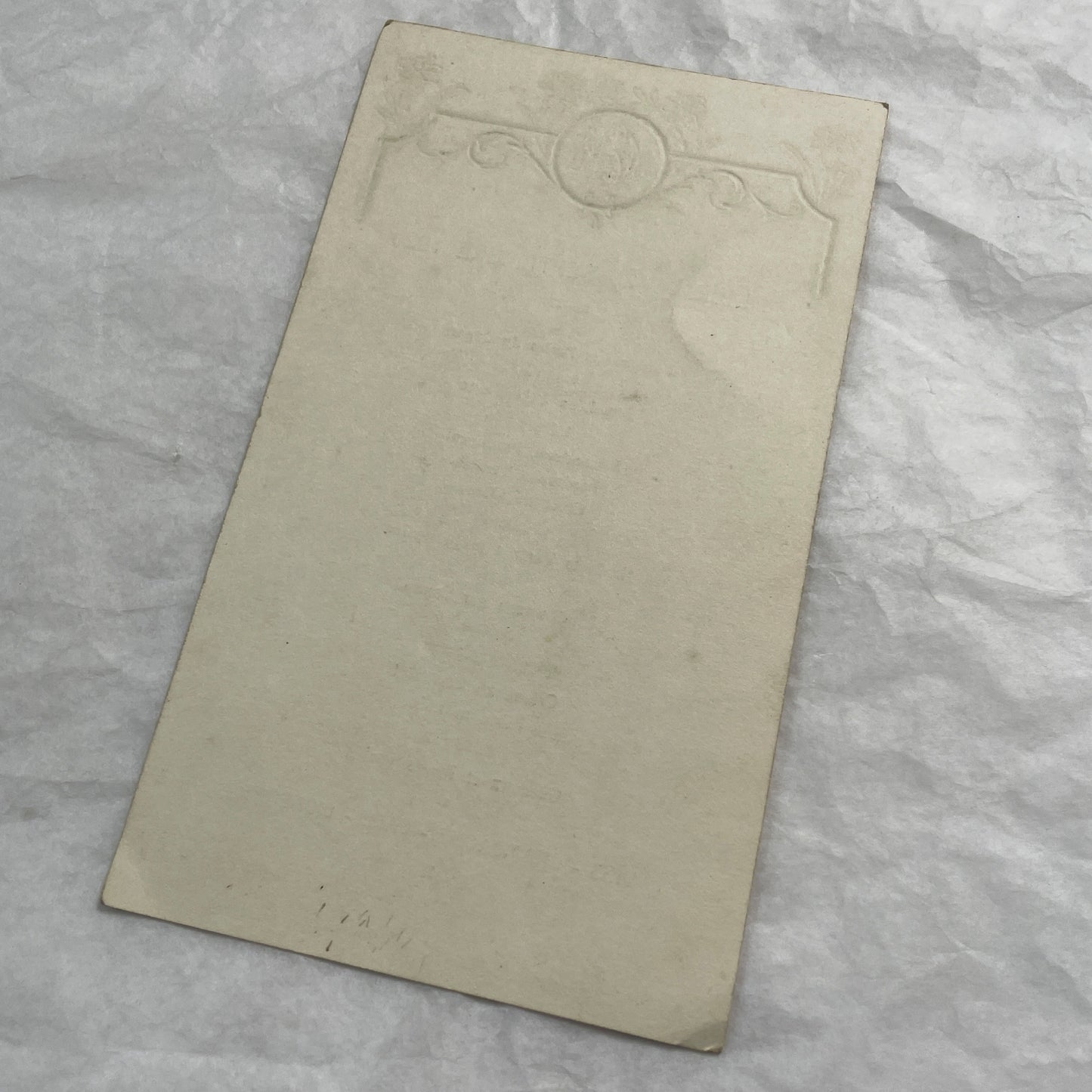 1920s - Vintage French Dinner Menu - September 20 1920 - Ornate Art Deco Monogram Design - Historical Dining Ephemera